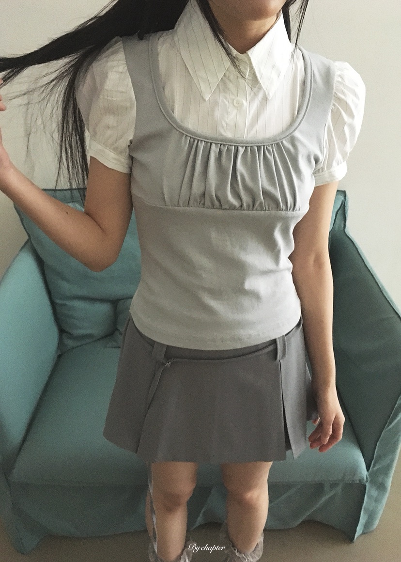 BY CHAPTER韓國直郵女士新款休閑熱賣時尚26夏季襯衫蕾絲衫BY Chapter襯衫/蕾絲衫圖色1