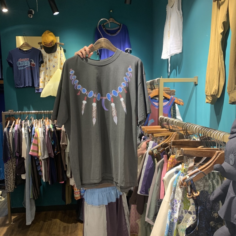 MERCI LINDA韓國直郵女士新品人氣時尚休閑26夏季T恤復古MERCI LINDAT恤圖色1
