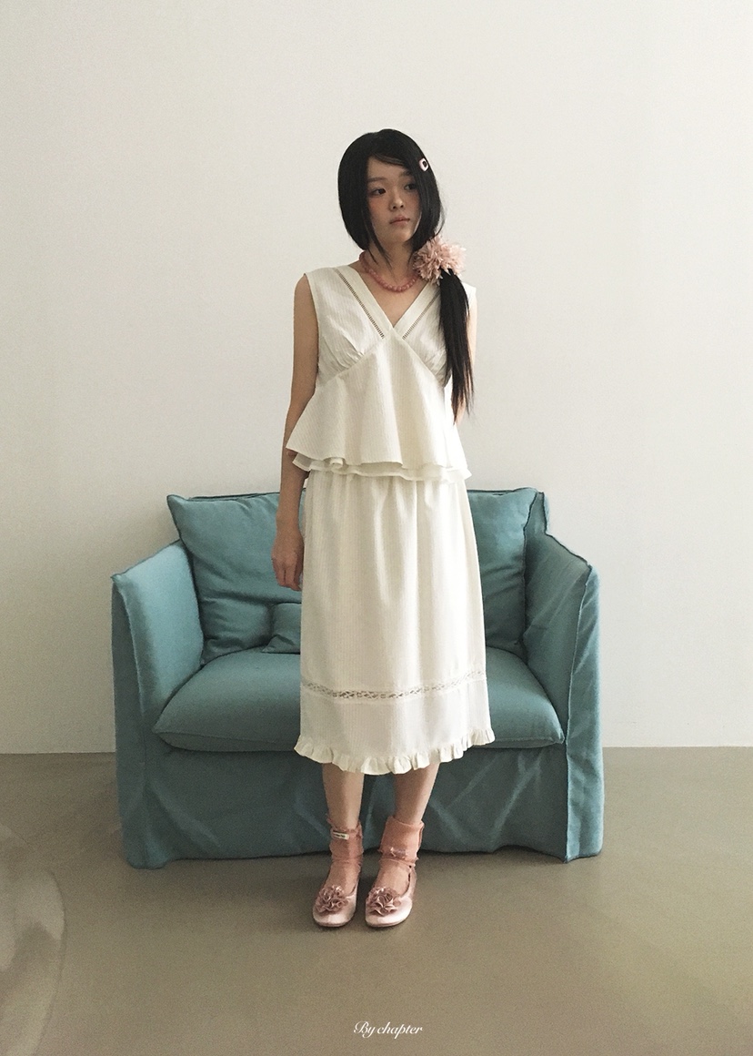 BY CHAPTER韓國直郵實拍女裝新品人氣吊帶背心不含飾品格紋BY Chapter吊帶/背心