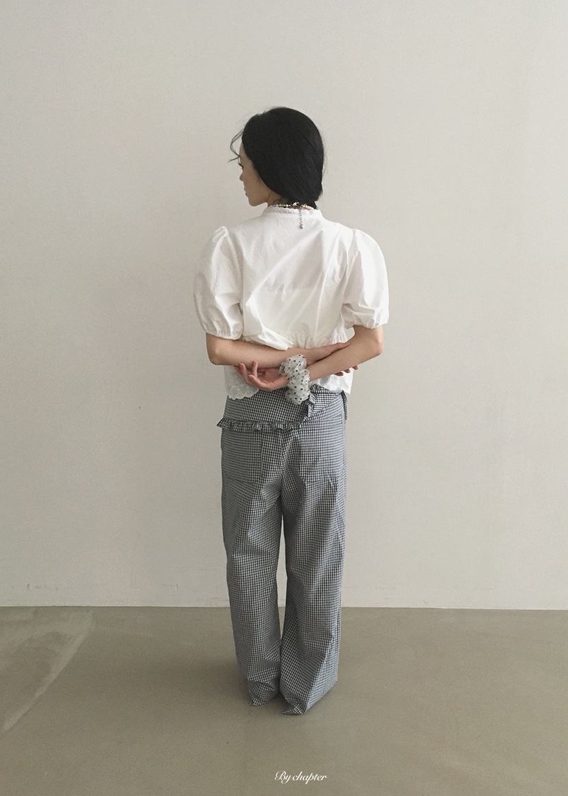 BY CHAPTER韓國東大門直郵女士新品熱賣休閑休閑褲含腰帶BY Chapter休閑褲
