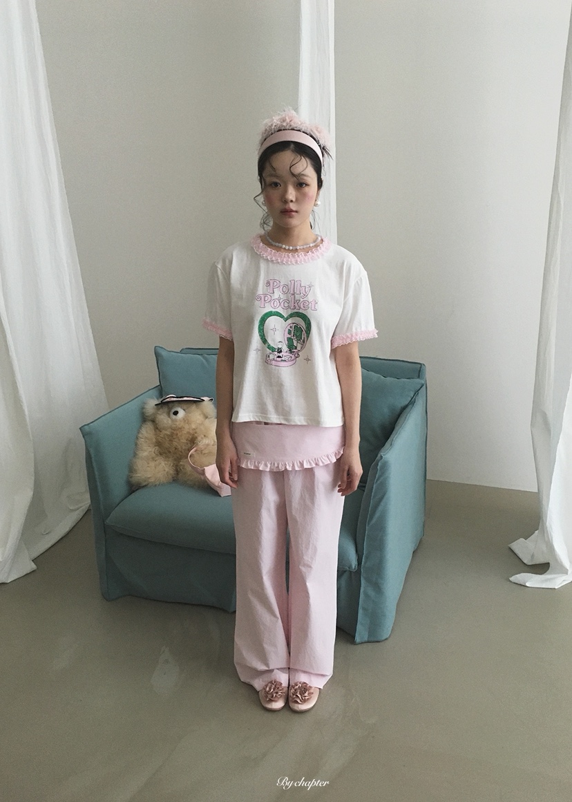 BY CHAPTER韓國東大門直郵女士新品熱賣休閑休閑褲含腰帶BY Chapter休閑褲