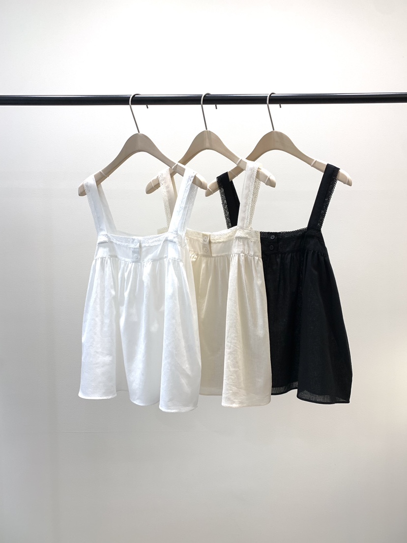 KNOCK韓國直郵實拍女士新品26夏季推薦時尚休閑吊帶背心蕾絲KNOCK吊帶/背心