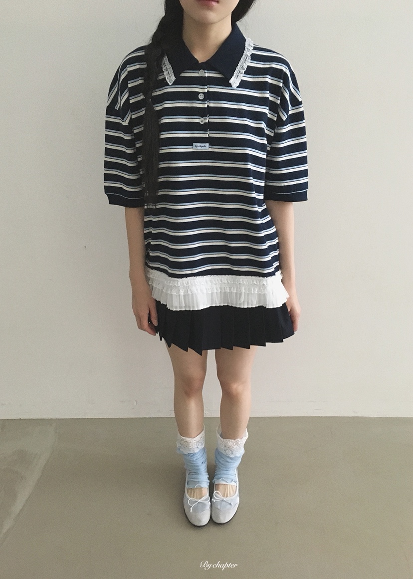 BY CHAPTER東大門實拍韓國女裝新品推薦時尚熱賣26夏季T恤BY ChapterT恤圖色1
