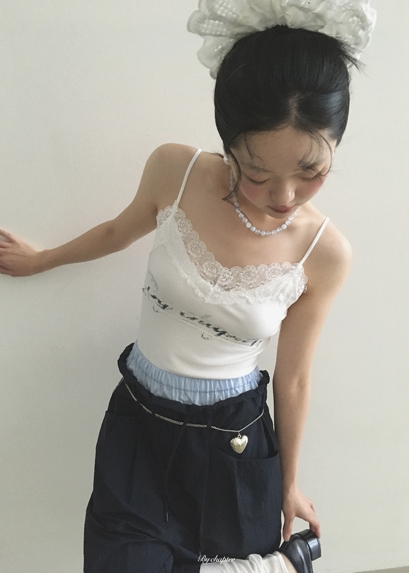 BY CHAPTER韓國東大門代購女士新品時尚推薦吊帶背心無袖BY Chapter吊帶/背心