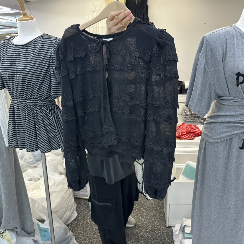 SAGE BRUSH韓國東大門直郵女裝新品人氣熱賣時尚襯衫蕾絲衫SAGE BRUSH襯衫/蕾絲衫圖色2