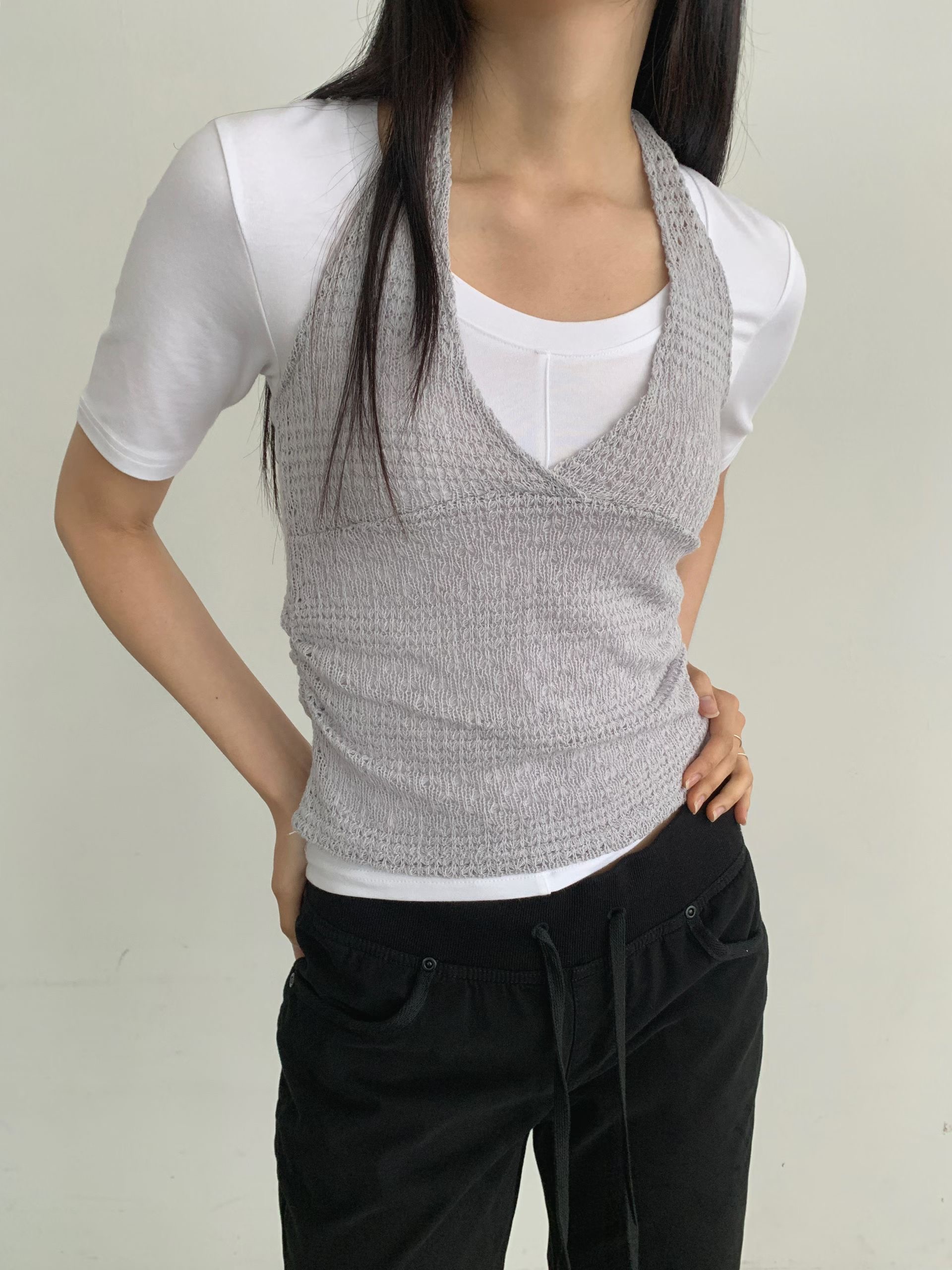 CRACKER韓國代購女士新品休閑熱賣人氣26夏季吊帶背心不含內搭CRACKER_吊帶/背心圖色2