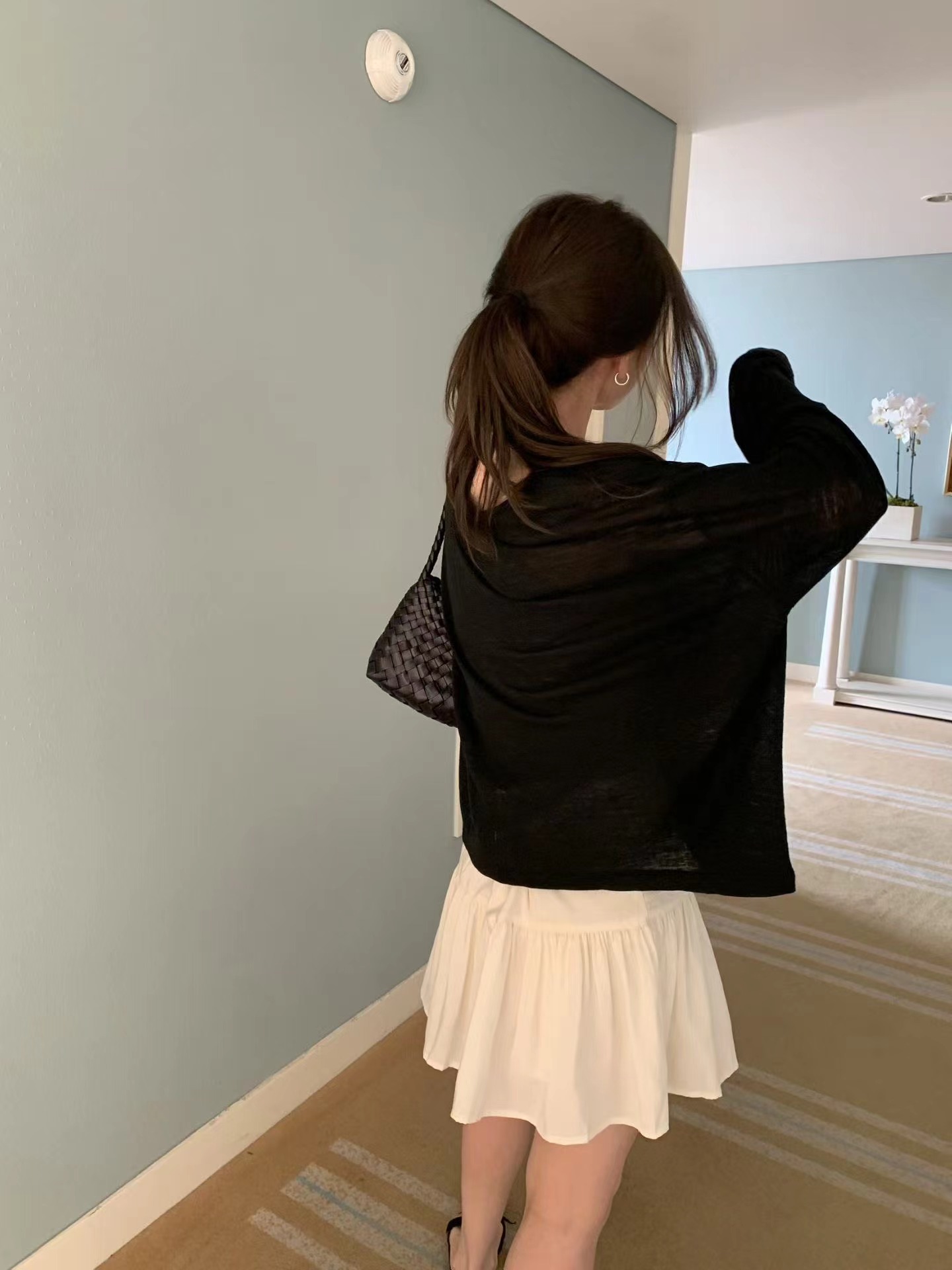 MELLOUNGE-멜라운지-T韓國直郵女士新款時尚長袖T恤不含內搭亞麻布MELLOUNGE-2件起長袖T恤