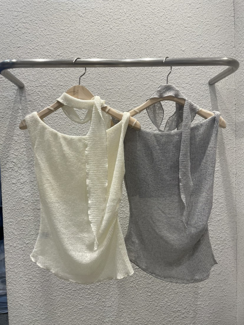 BABEL韓國直郵女裝新款休閑熱賣26夏季吊帶背心含脖帶圍巾無袖BABEL吊帶/背心