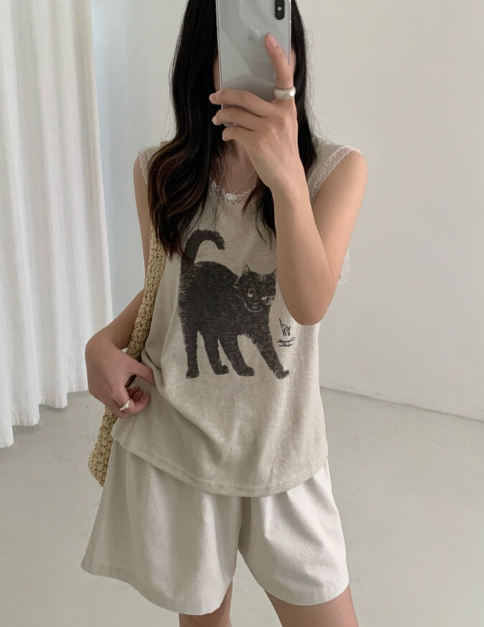 OLA韓國直郵女士新款休閑推薦時尚人氣熱賣26夏季吊帶背心mellor/OLA吊帶/背心
