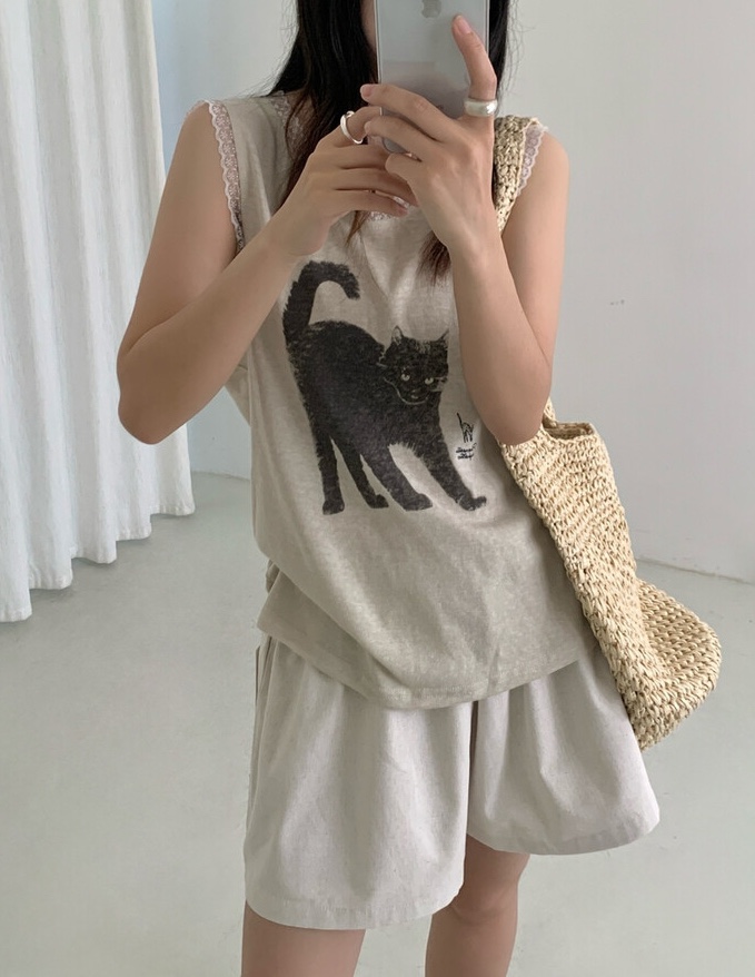 OLA韓國直郵女士新款休閑推薦時尚人氣熱賣26夏季吊帶背心mellor/OLA吊帶/背心