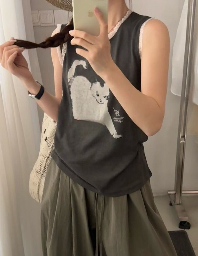 OLA韓國直郵女士新款休閑推薦時尚人氣熱賣26夏季吊帶背心mellor/OLA吊帶/背心