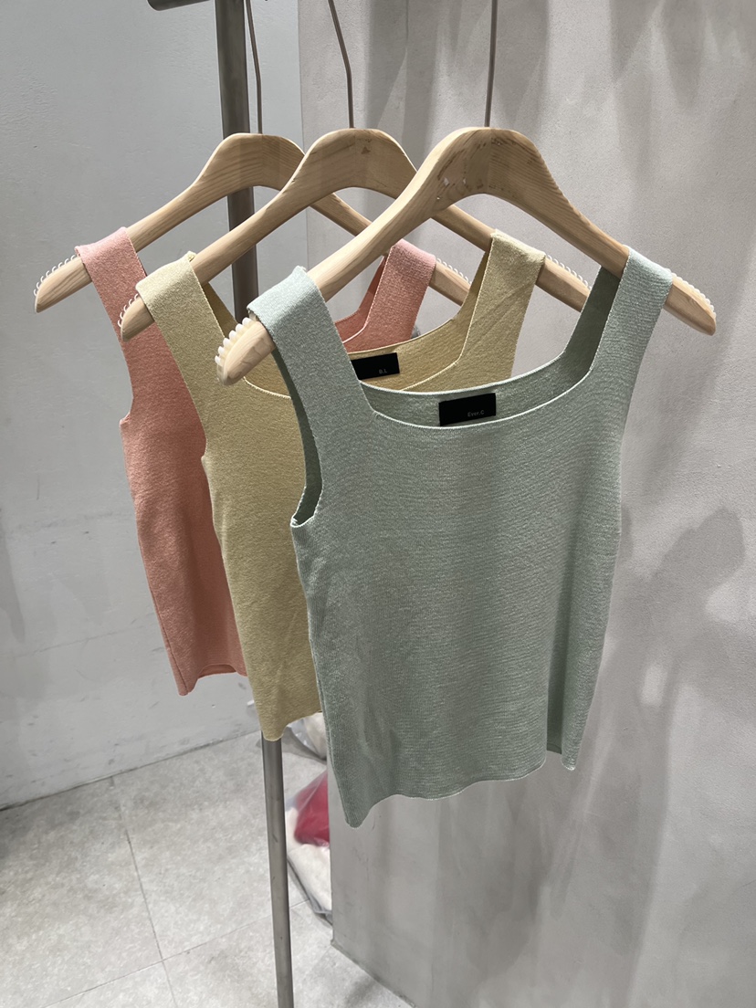 EVERCOMMERCE METICULOUSLY DESIGNED韓國東大門代購女裝新品推薦吊帶背心無袖EVERCOMMERCE METICULOUSLY DESIGNED吊帶/背心