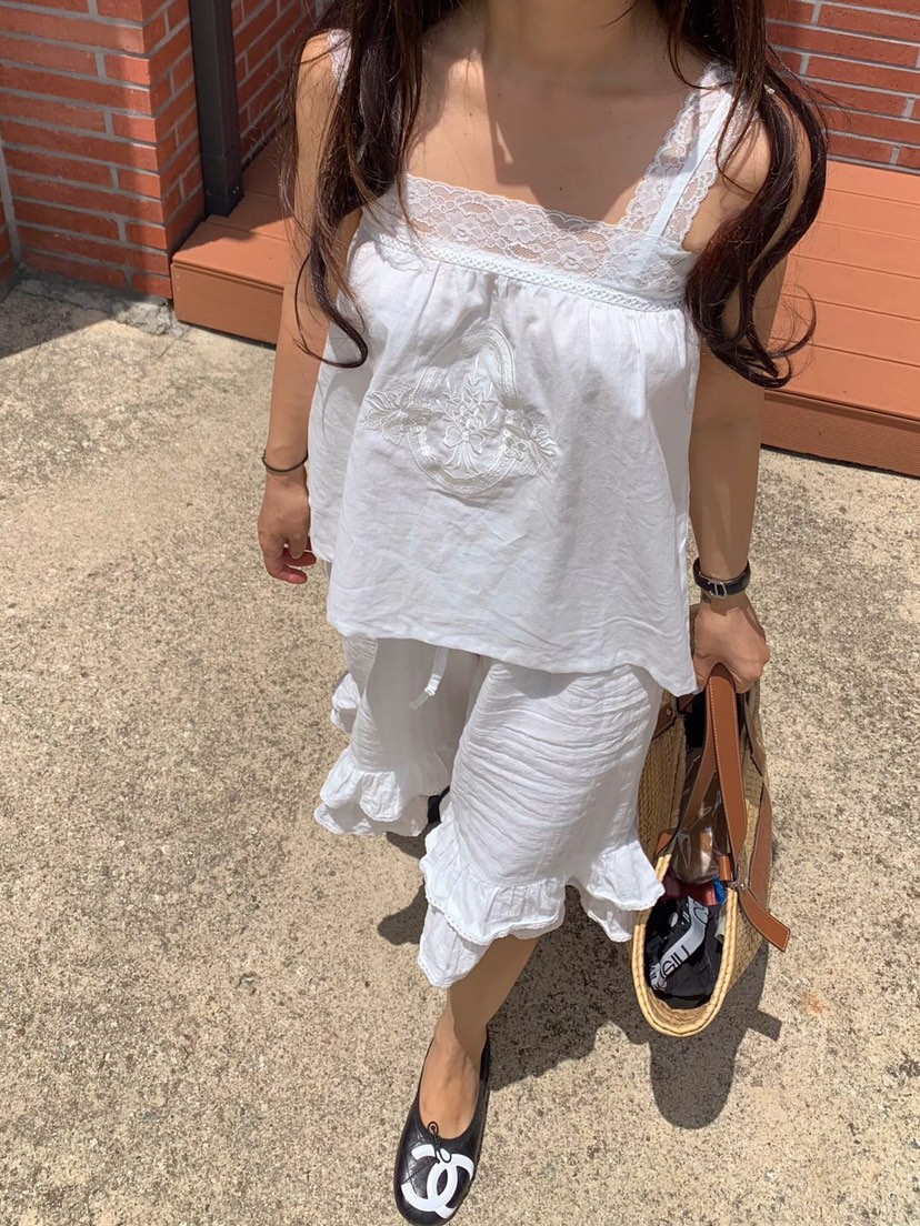 LIKEVAM東大門實拍韓國女士新款休閑時尚人氣吊帶背心亞麻LIKEVAM吊帶/背心