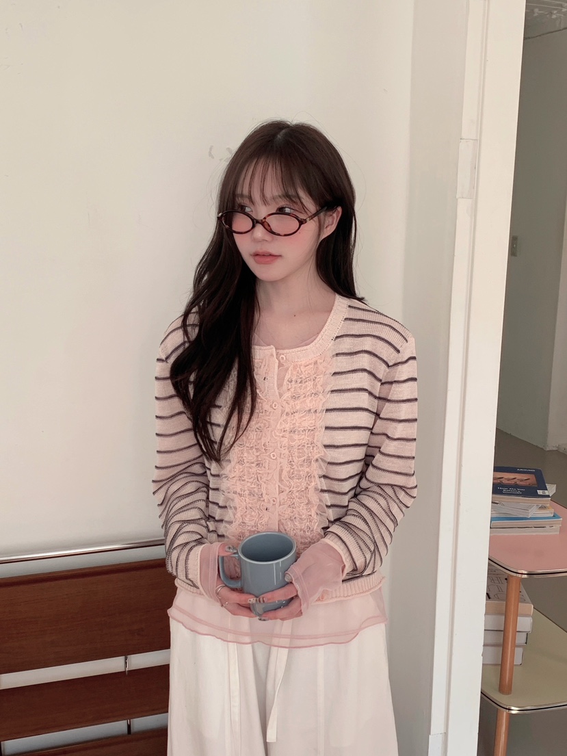 MAISONDEGLORY韓國直郵女士新款熱賣休閑人氣針織衫Sale開衫MAISON DE GLORY針織衫