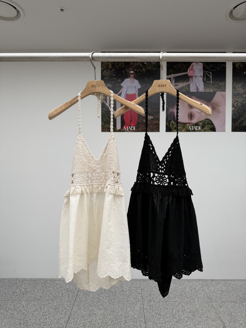 MADE-P韓國東大門代購女裝新款熱賣人氣吊帶背心鉤針編織MADE-P吊帶/背心