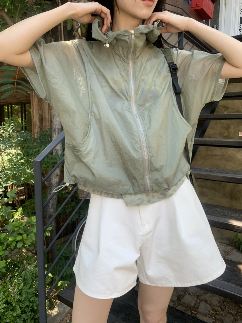 LE AVE韓國代購女裝新品熱賣人氣時尚推薦26夏季夾克運動連帽LE AVE夾克