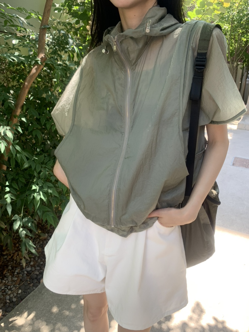 LE AVE韓國代購女裝新品熱賣人氣時尚推薦26夏季夾克運動連帽LE AVE夾克