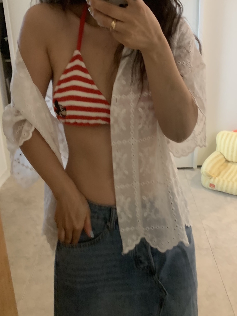 LIKEVAM韓國代購女士新品26夏季休閑人氣時尚推薦襯衫蕾絲衫LIKEVAM襯衫/蕾絲衫