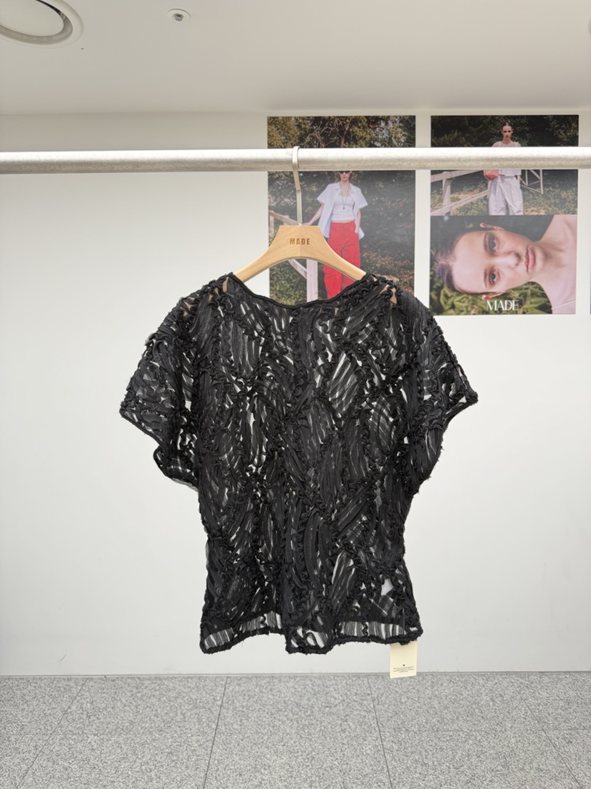 MADE-P韓國直郵實拍女裝新款26夏季休閑人氣熱賣襯衫蕾絲衫MADE-P襯衫/蕾絲衫圖色2
