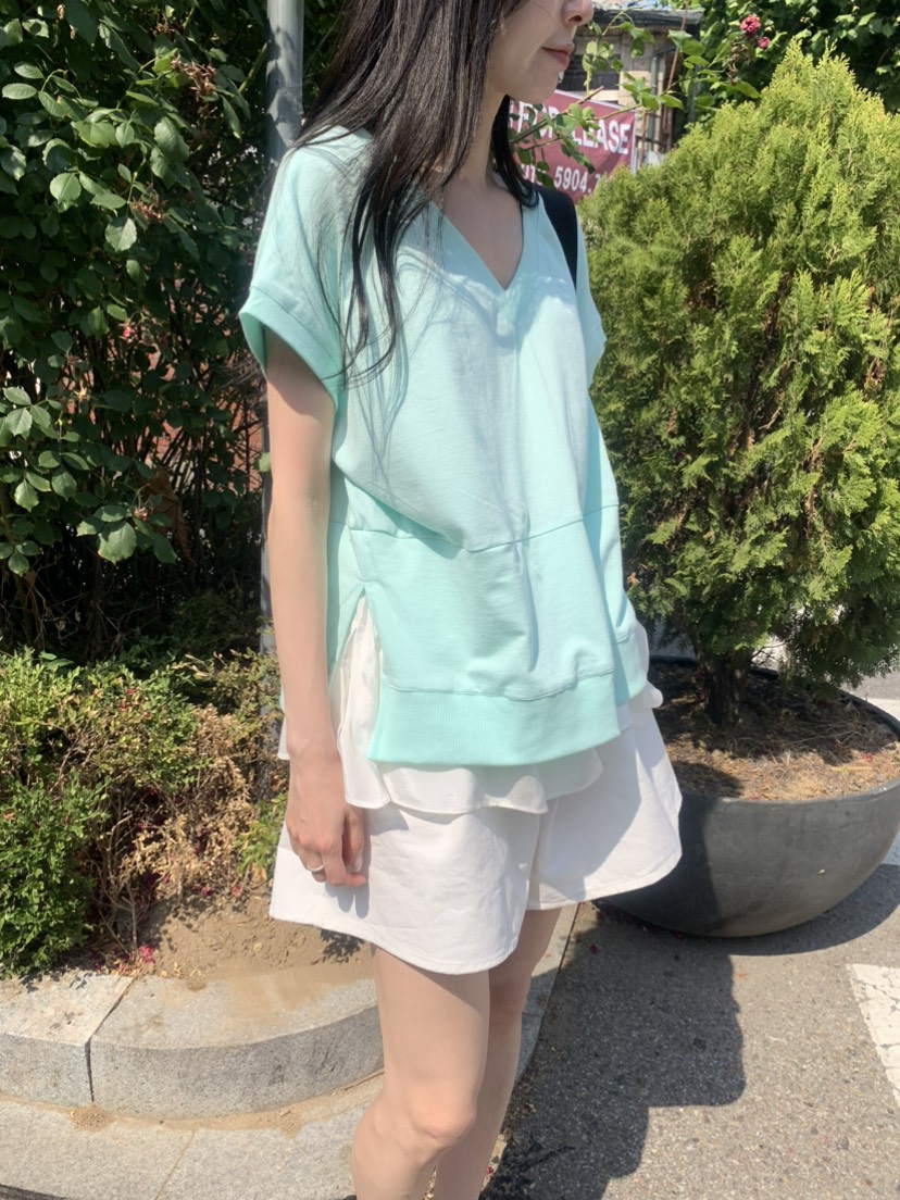 LE AVE東大門實拍韓國女裝新款人氣推薦休閑時尚26夏季T恤LE AVET恤