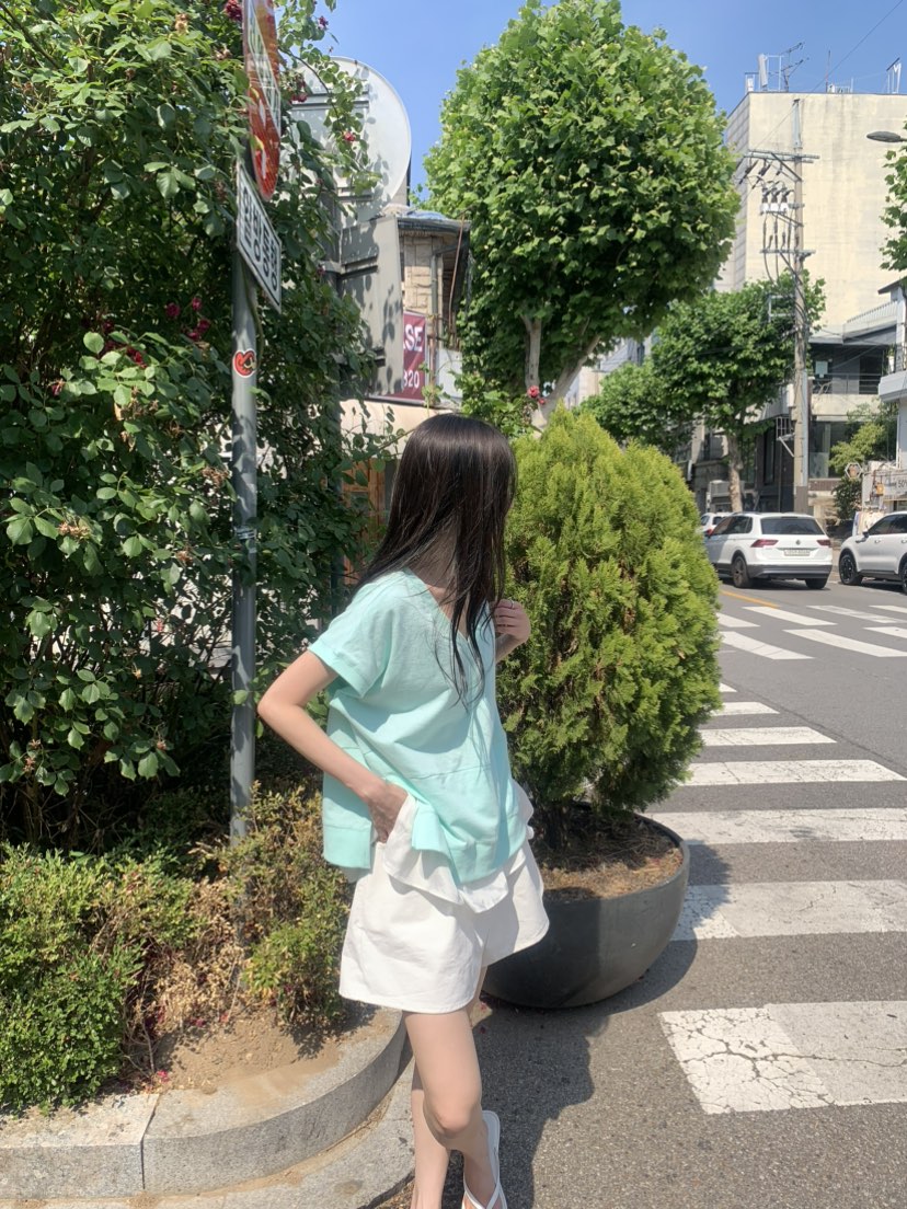 LE AVE東大門實拍韓國女裝新款人氣推薦休閑時尚26夏季T恤LE AVET恤