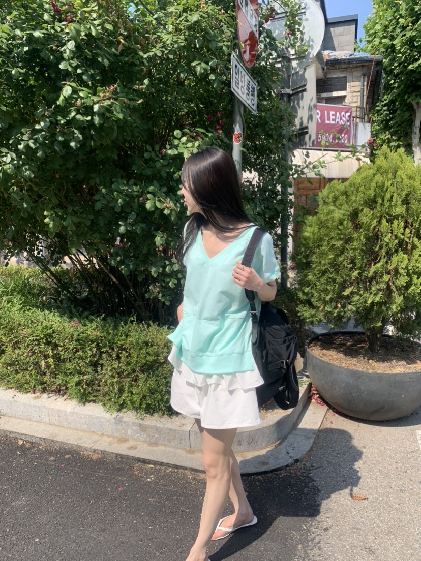 LE AVE東大門實拍韓國女裝新款人氣推薦休閑時尚26夏季T恤LE AVET恤