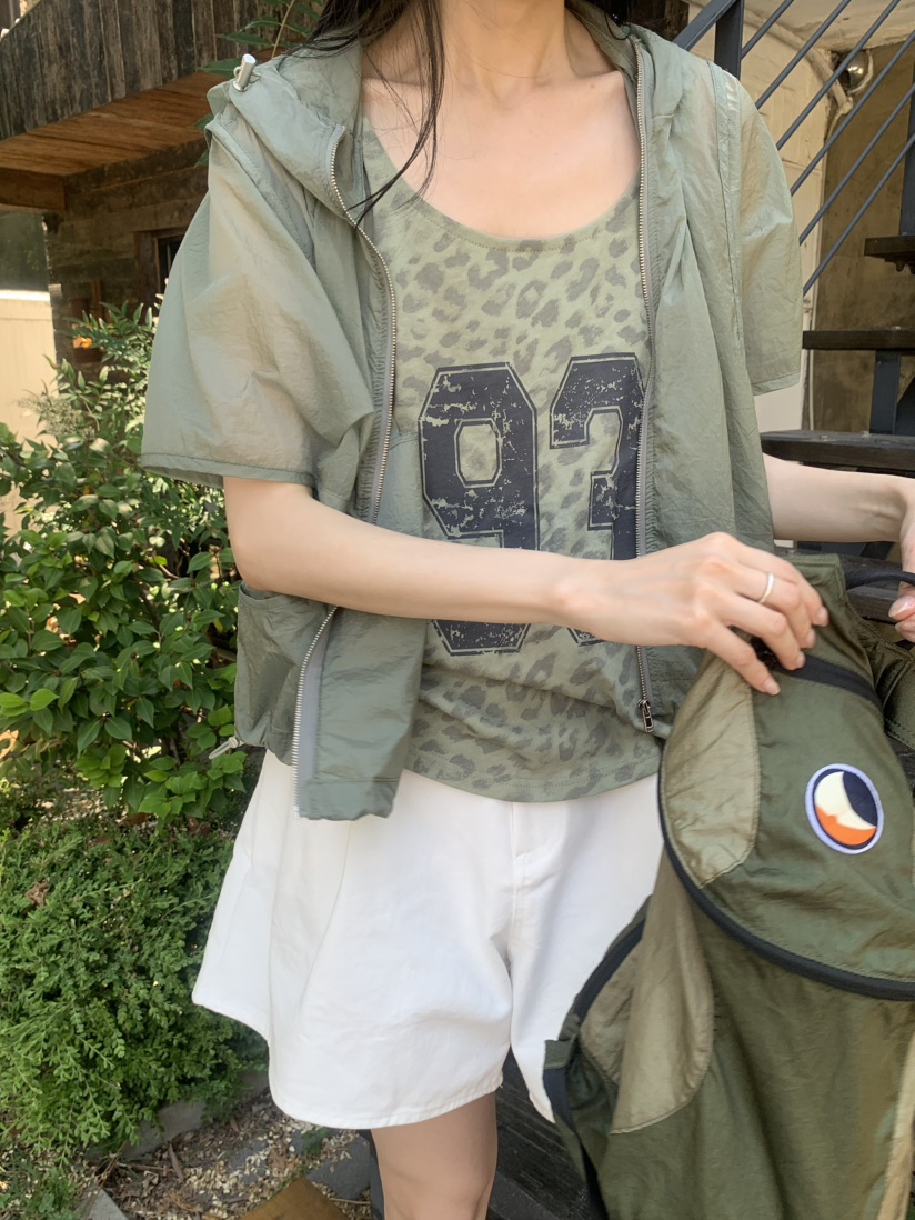 LE AVE韓國直郵實拍女士新款休閑時尚熱賣吊帶背心豹紋無袖LE AVE吊帶/背心