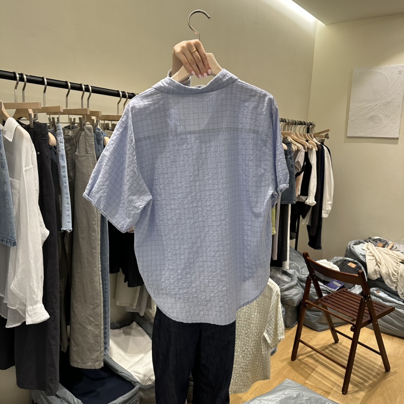 GILLI韓國直郵女裝新款時尚26夏季休閑人氣熱賣襯衫蕾絲衫GILLI襯衫/蕾絲衫