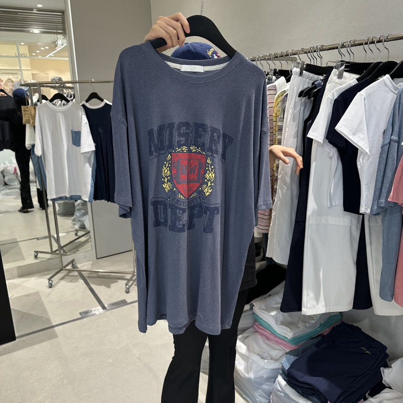 LIVU/MEMO CLASSIC韓國直郵實拍女裝新品26夏季熱賣T恤LIVU/MEMO CLASSICT恤圖色3