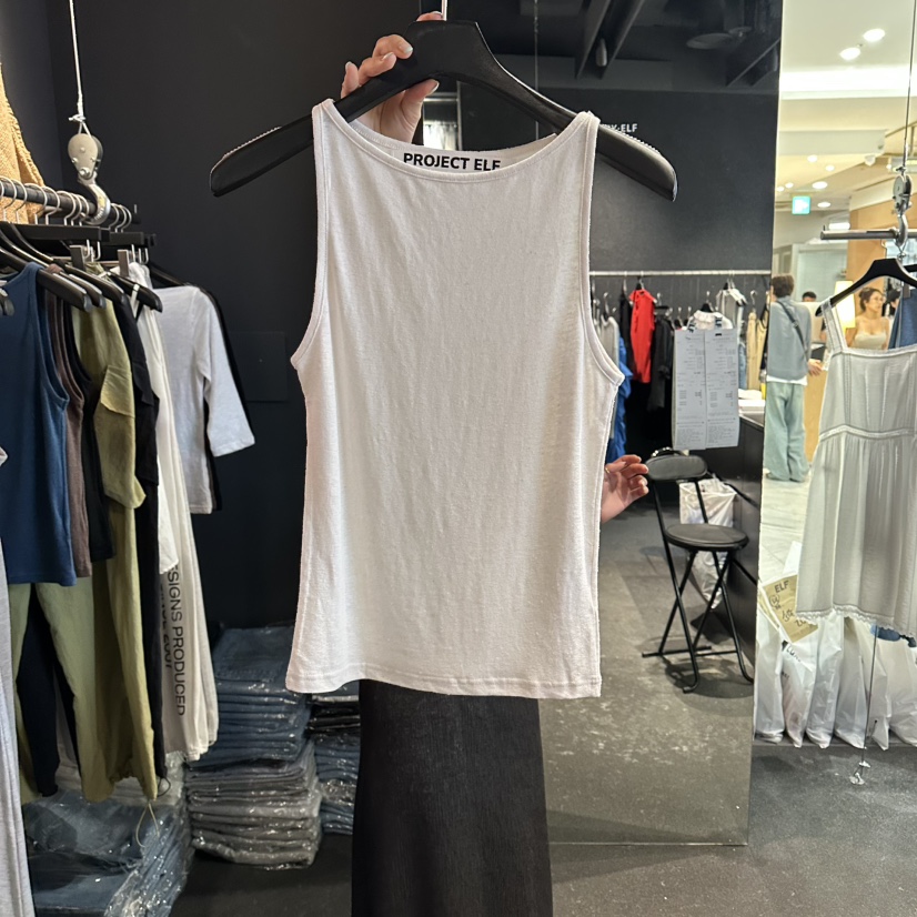 ELF-L韓國代購女士新品時尚26夏季休閑人氣熱賣吊帶背心PROJECT ELF/ELF-L吊帶/背心圖色1