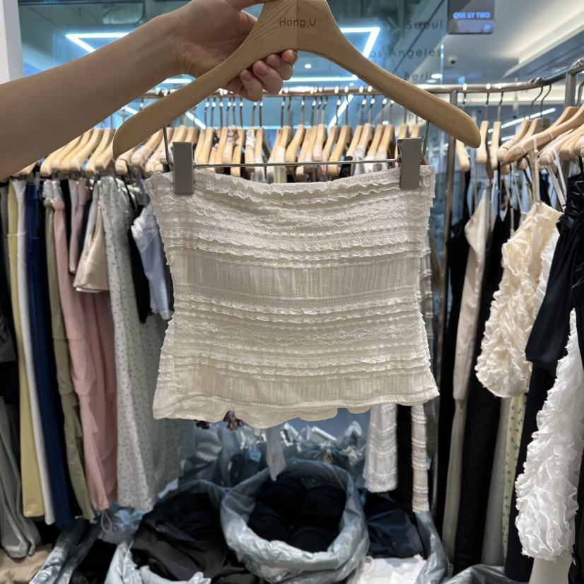 HONG.U韓國直郵女裝新款推薦休閑熱賣26夏季人氣吊帶背心HONG.U吊帶/背心圖色3米色