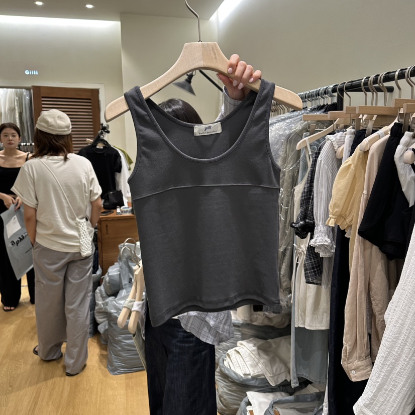 GILLI韓國東大門代購女裝新款熱賣26夏季人氣吊帶背心無袖GILLI吊帶/背心圖色2