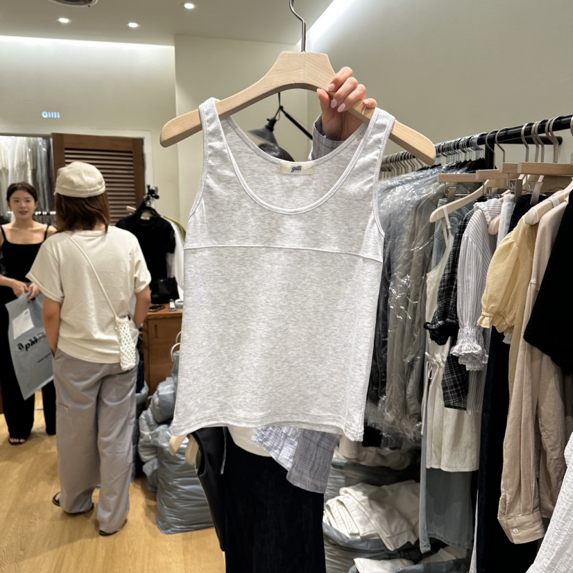 GILLI韓國東大門代購女裝新款熱賣26夏季人氣吊帶背心無袖GILLI吊帶/背心圖色3