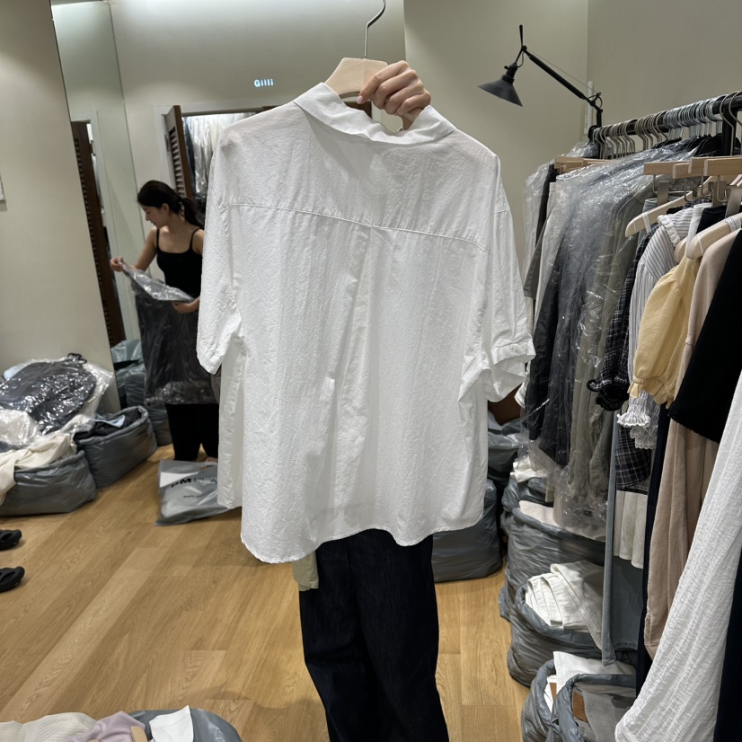GILLI韓國直郵女裝新品熱賣推薦26夏季休閑人氣襯衫蕾絲衫GILLI襯衫/蕾絲衫