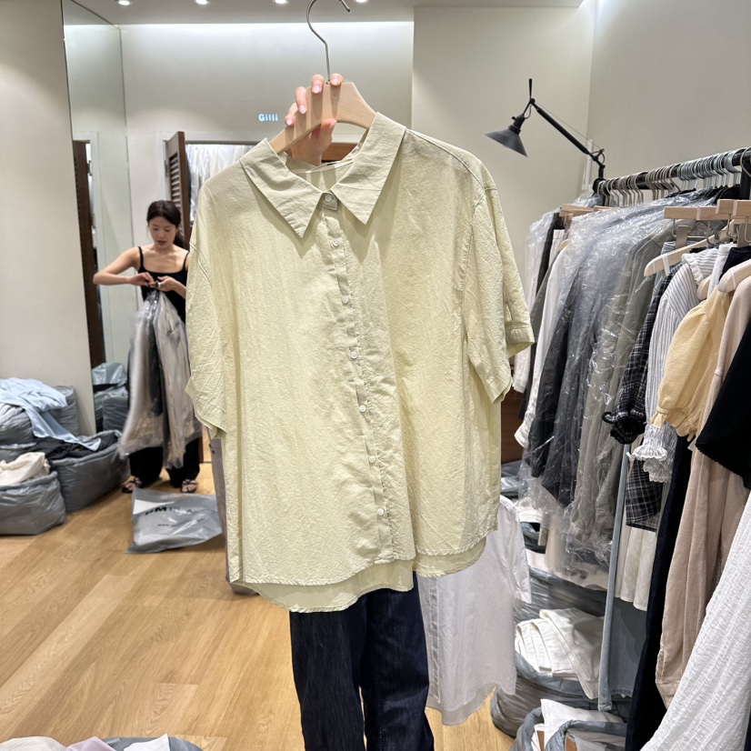 GILLI韓國直郵女裝新品熱賣推薦26夏季休閑人氣襯衫蕾絲衫GILLI襯衫/蕾絲衫圖色1