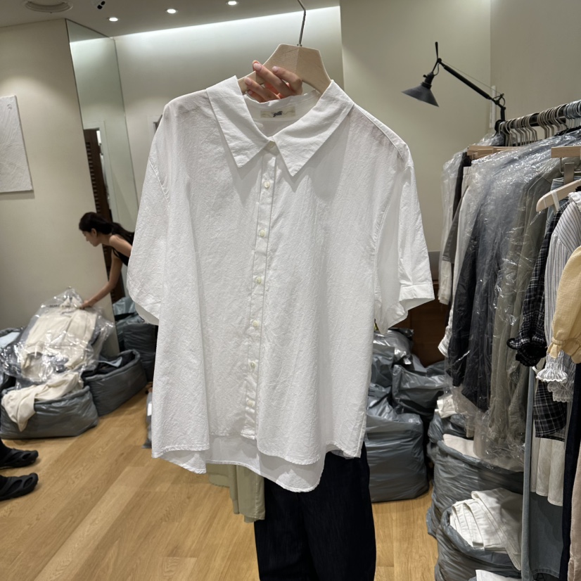 GILLI韓國直郵女裝新品熱賣推薦26夏季休閑人氣襯衫蕾絲衫GILLI襯衫/蕾絲衫圖色2