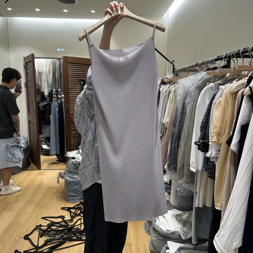 GILLI韓國代購女裝新款熱賣休閑人氣時尚26夏季連衣裙褶裥GILLI連衣裙