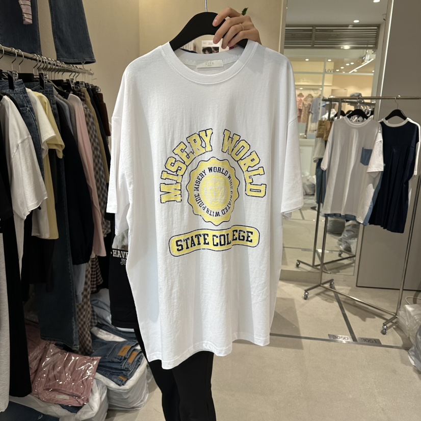 LIVU/MEMO CLASSIC東大門實拍韓國女士新品時尚熱賣T恤LIVU/MEMO CLASSICT恤圖色1