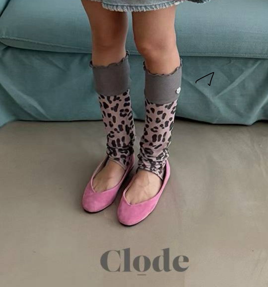 CLODE韓國直郵女士新款推薦人氣熱賣休閑26夏季襪子豹紋腿套CLODE襪子圖色2