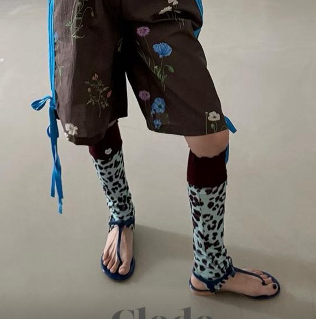 CLODE韓國直郵女士新款推薦人氣熱賣休閑26夏季襪子豹紋腿套CLODE襪子圖色3
