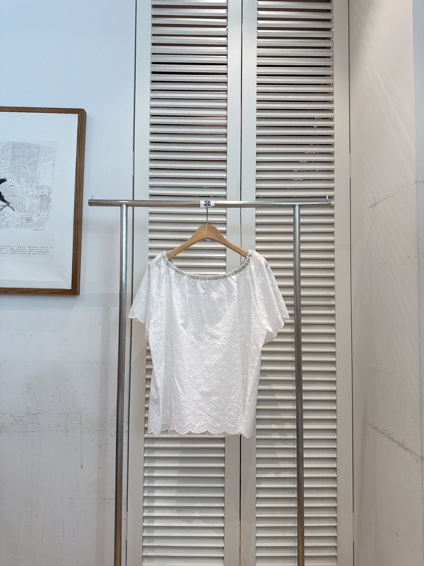FAVE-L韓國東大門直郵女裝新品休閑推薦26夏季襯衫蕾絲衫刺繡FAVE-L襯衫/蕾絲衫