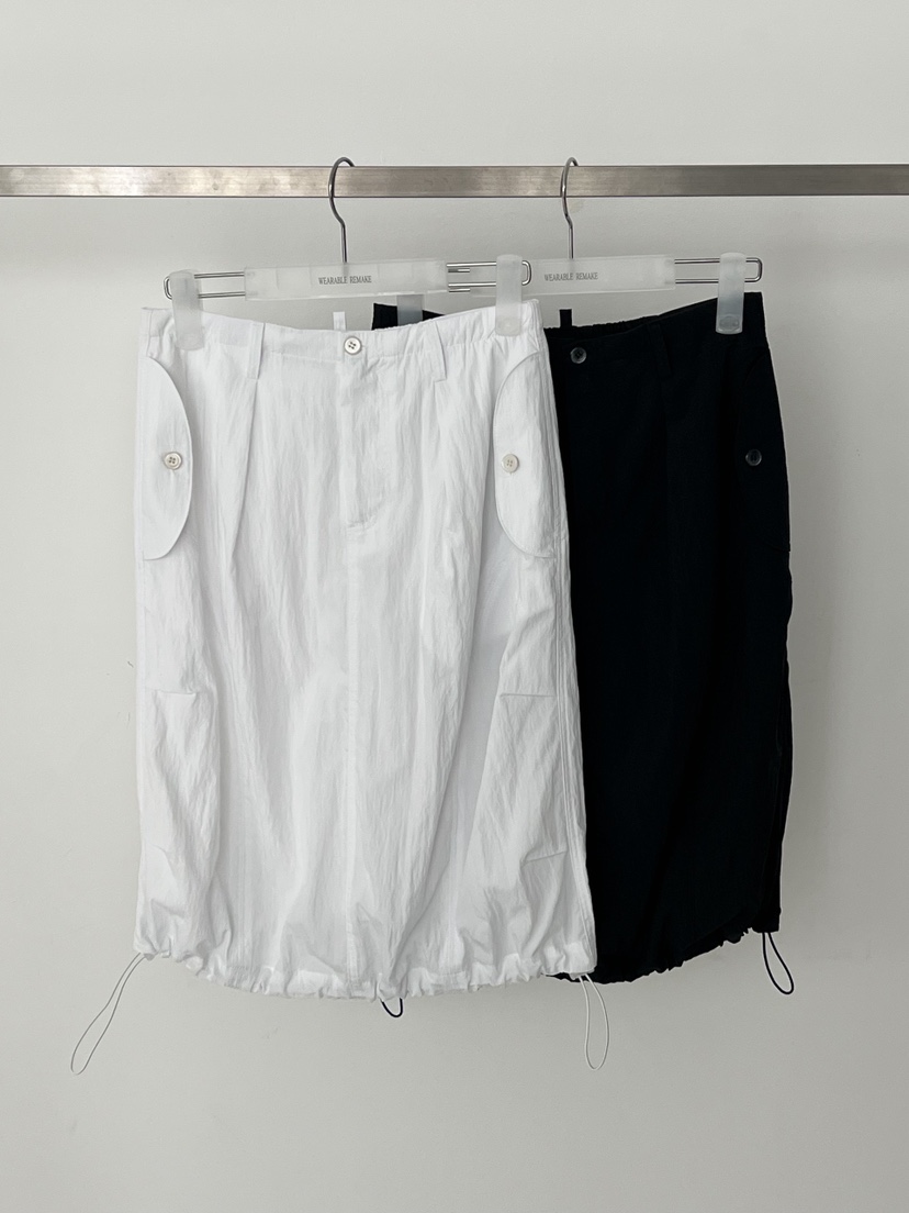 WEARABLE-L韓國東大門直郵女裝新款休閑半身裙中短裙尼龍WEARABLE半身裙/中短裙
