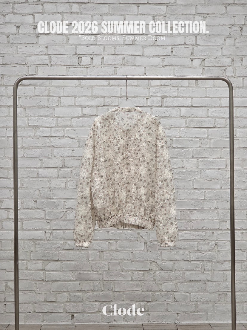 CLODE韓國直郵女裝新品人氣推薦時尚熱賣26夏季夾克刺繡蕾絲CLODE夾克圖色1