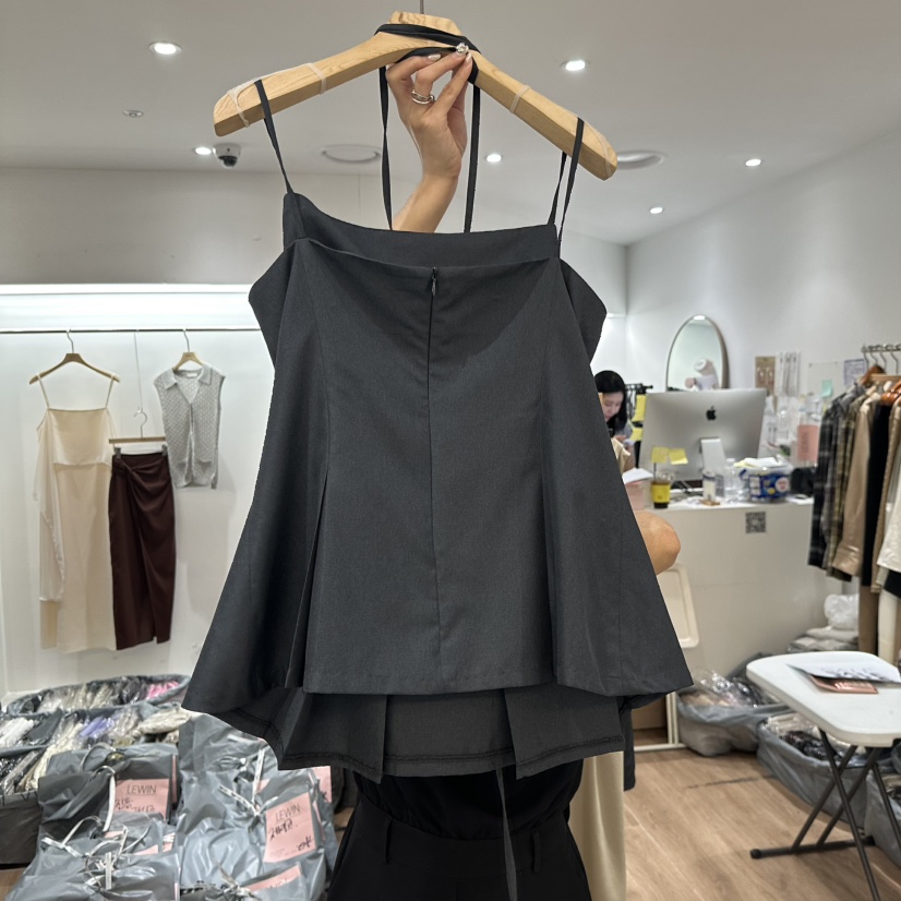 LEWIN韓國代購女士新品時尚人氣休閑推薦熱賣吊帶背心含繩LEWIN吊帶/背心