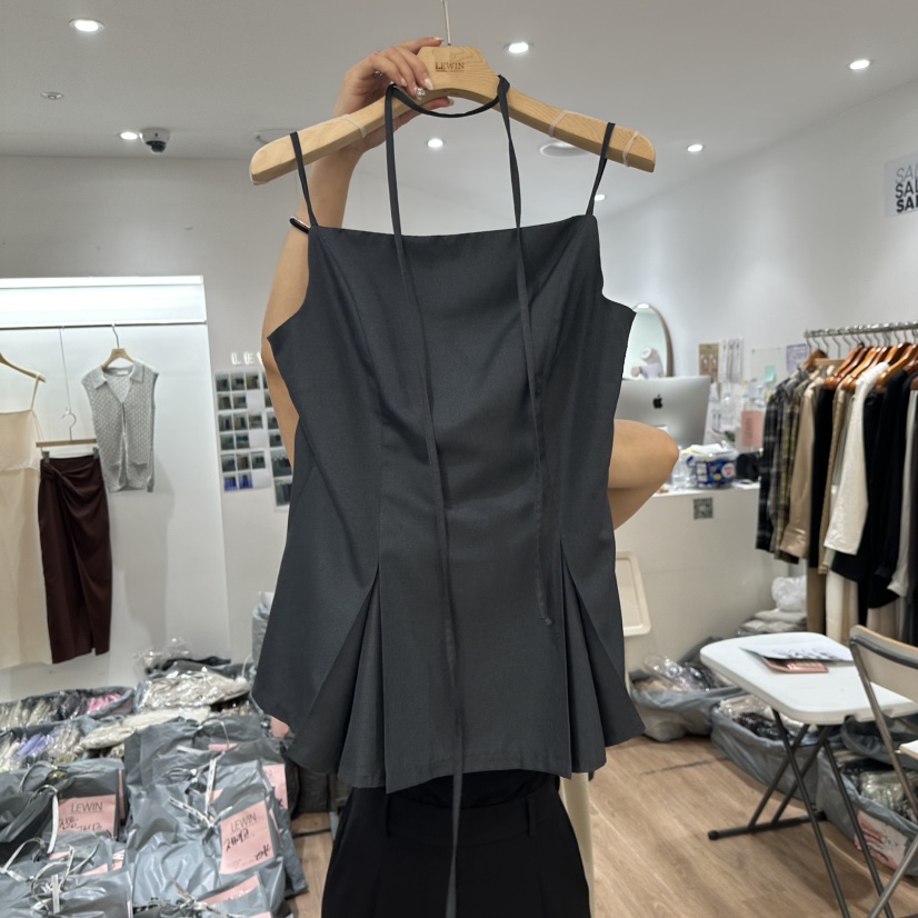 LEWIN韓國代購女士新品時尚人氣休閑推薦熱賣吊帶背心含繩LEWIN吊帶/背心圖色2