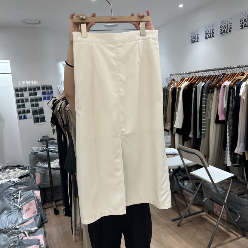 LEWIN韓國直郵女士新品26夏季人氣推薦時尚熱賣休閑長裙LEWIN長裙圖色1