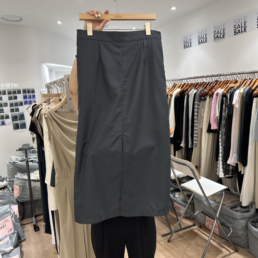 LEWIN韓國直郵女士新品26夏季人氣推薦時尚熱賣休閑長裙LEWIN長裙圖色2