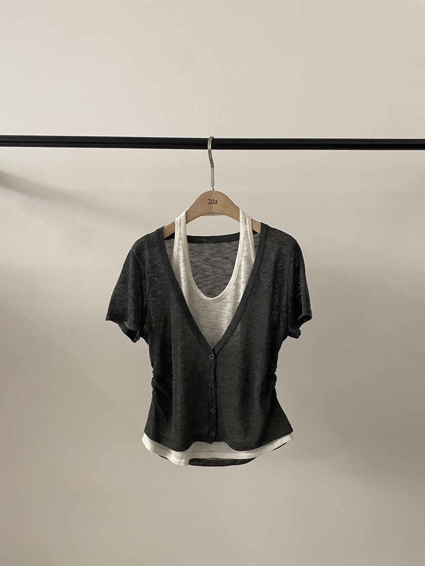 2DA/DARIMI-P韓國東大門代購女裝新品26夏季推薦T恤假兩件2DA/DARIMI-PT恤圖色3