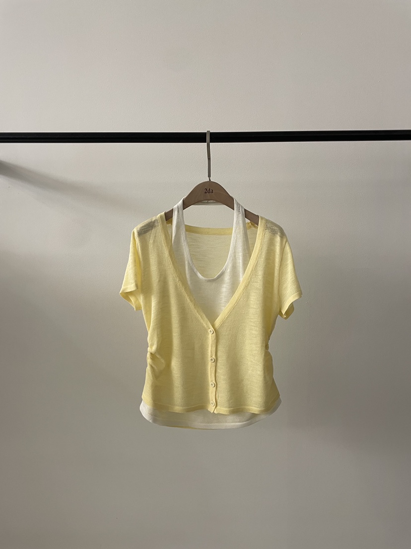 2DA/DARIMI-P韓國東大門代購女裝新品26夏季推薦T恤假兩件2DA/DARIMI-PT恤圖色4