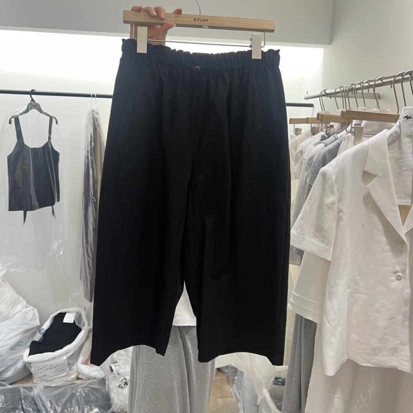 A Flan韓國代購女裝新品時尚熱賣26夏季休閑人氣短褲腰帶AFN/FLAN EDITION短褲圖色2